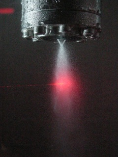 Cold spray test, click to enlarge